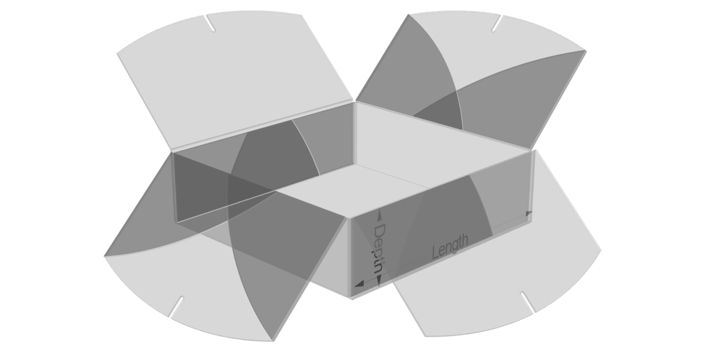 S009_Circular Square Carton - View 1